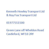 kenneth howley transport limited